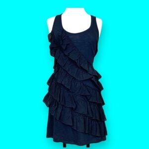Steve Madden Black Ruffled Dress Size Medium